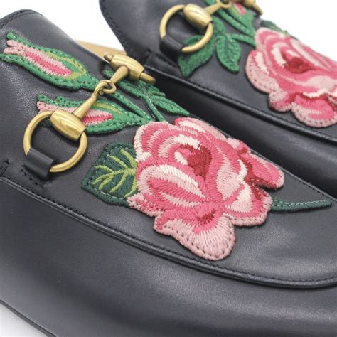 gucci princetown appliquéd leather slippers|Gucci princetown slippers review.